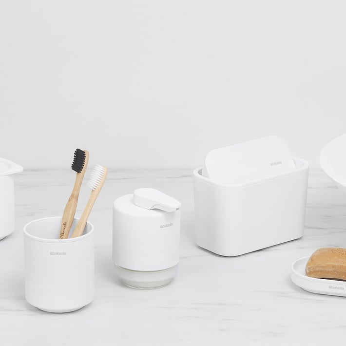Кошче за отпадъци за баня Brabantia MindSet White