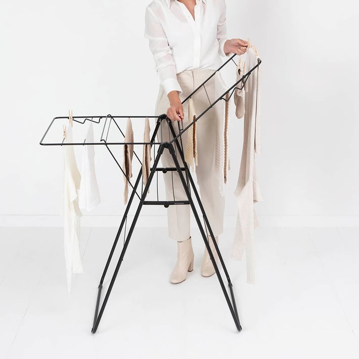Сушилник за дрехи Brabantia Hangon, 15m, Matt Black