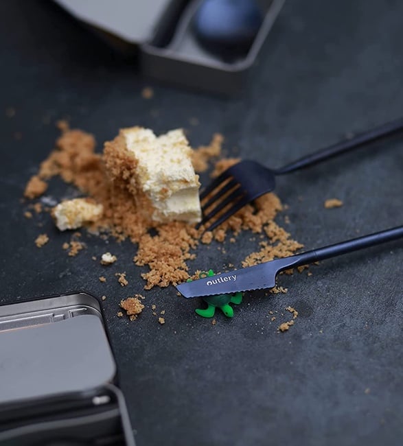 El juego de cubiertos ecológico Outlery te permitirá llevar un tenedor, una cuchara y un cuchillo de tamaño normal a todas partes.