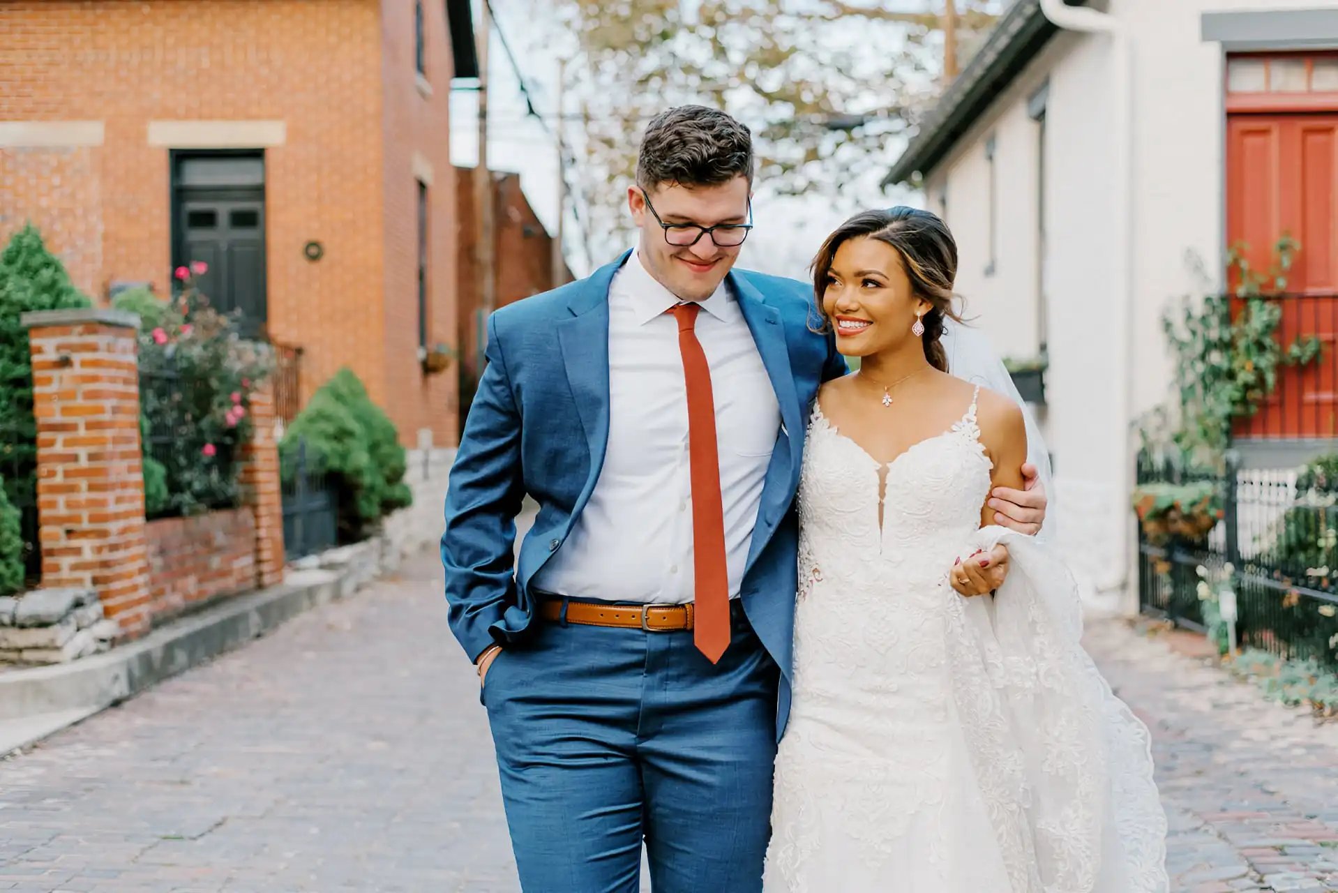 Jon and his wife Kalika on their wedding day in 2020