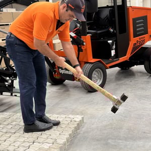 martelo de borracha para assentar piso, paver e bloco cabo longo