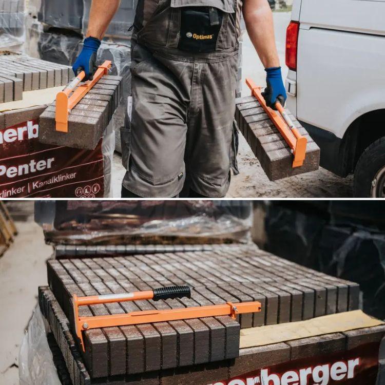 garra manual para carregar blocos