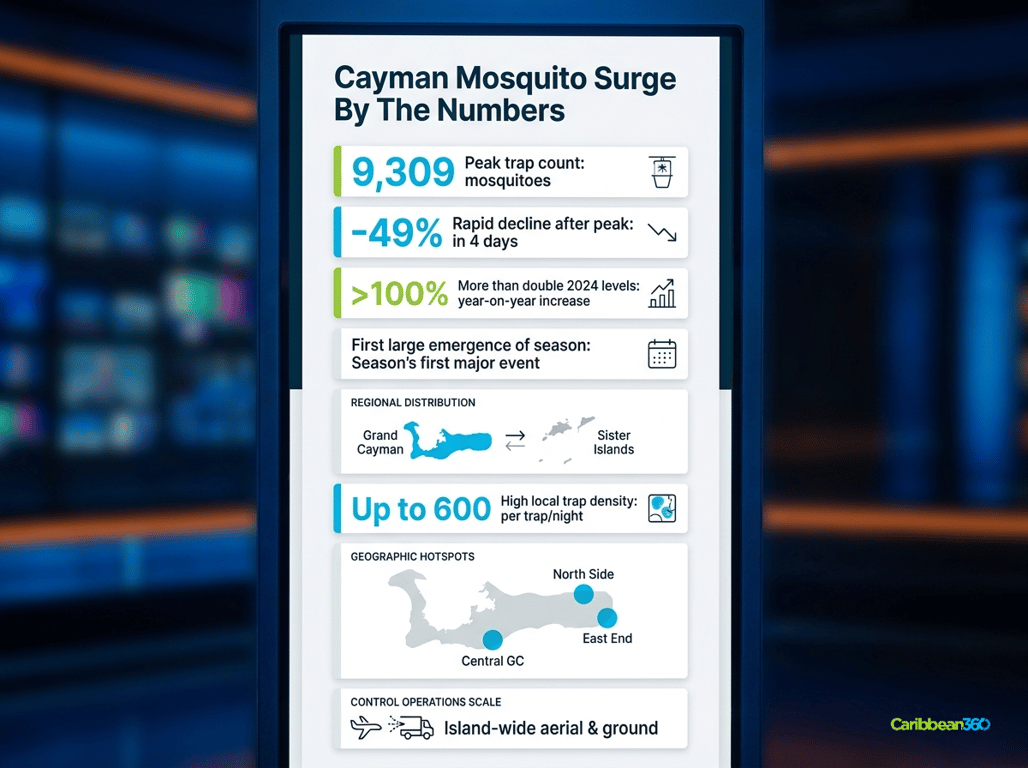 Cayman Mosquito Surge By The Numbers