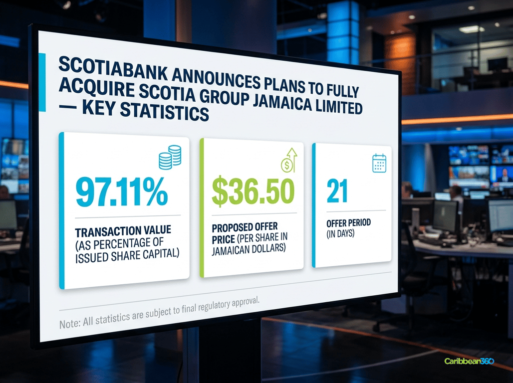 Scotiabank Announces Plans to Fully Acquire Scotia Group Jamaica Limited - Key Statistics