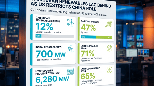 Caribbean Renewables Lag Behind as US Restricts China Role