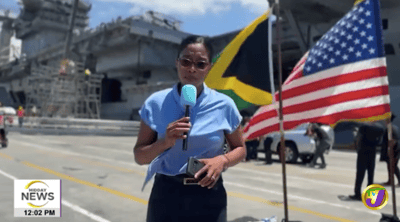 The USS Nimitz in Kingston - friendly visit or message to Havana?