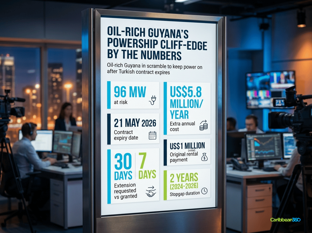 Oil-Rich Guyana’s Powership Cliff-Edge By The Numbers