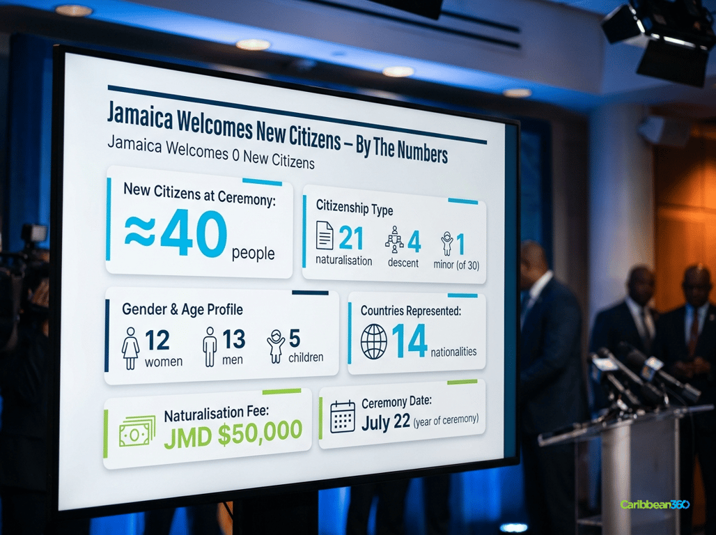 Jamaica Welcomes New Citizens – By The Numbers