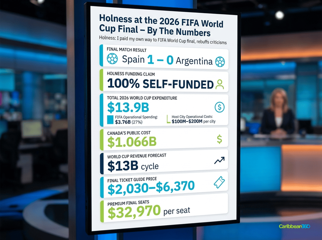 Holness at the 2026 FIFA World Cup Final – By The Numbers