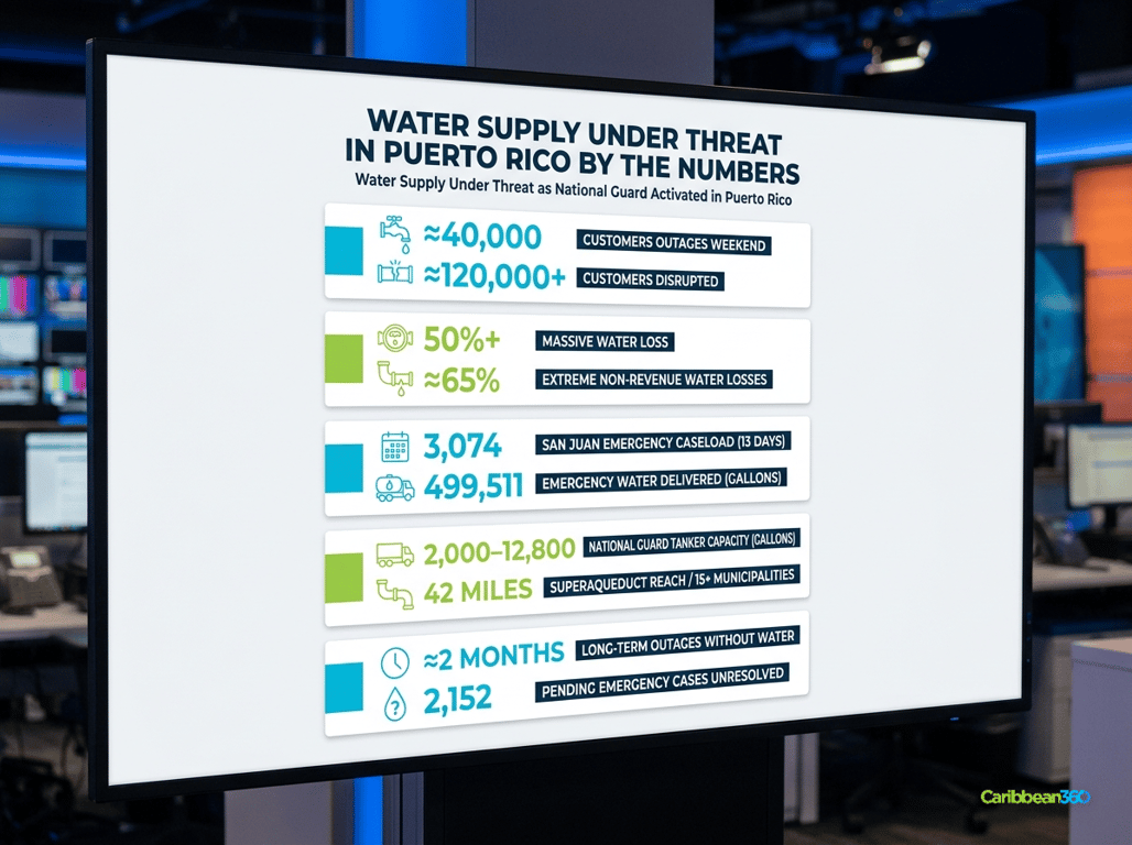 Water Supply Under Threat in Puerto Rico By The Numbers