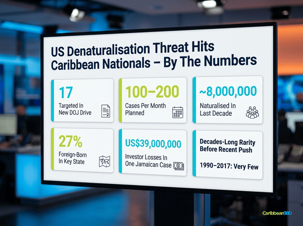 US Denaturalisation Threat Hits Caribbean Nationals – By The Numbers