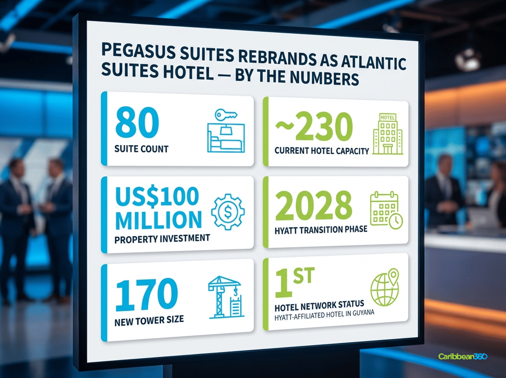 Pegasus Suites rebrands as Atlantic Suites Hotel — By the Numbers