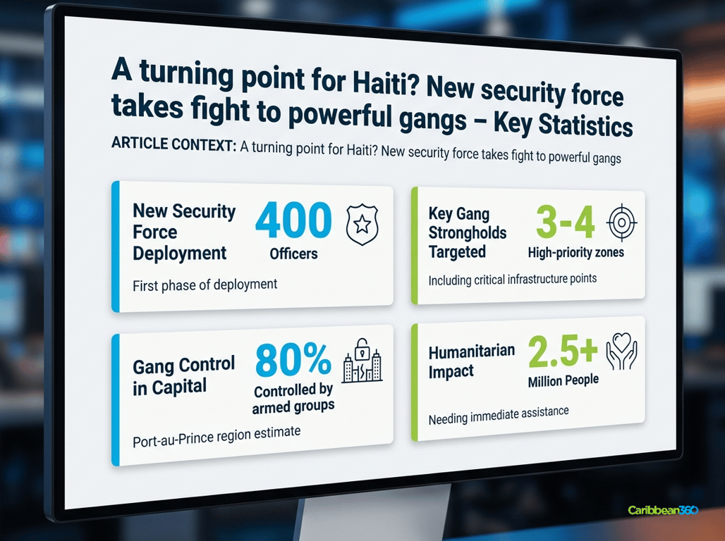A turning point for Haiti? New security force takes fight to powerful gangs - Key Statistics