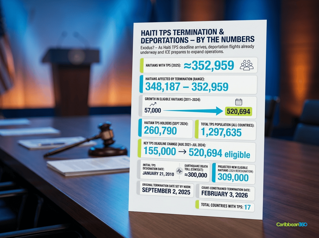 Haiti TPS Termination & Deportations – By The Numbers