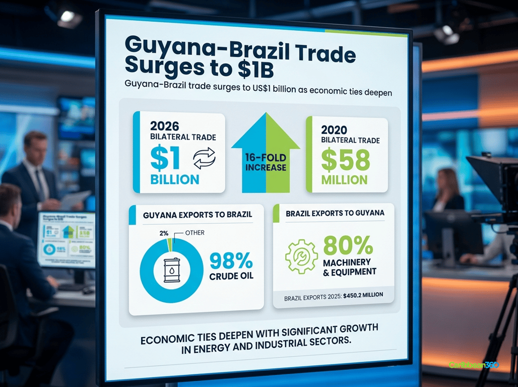 Guyana-Brazil Trade Surges to $1B