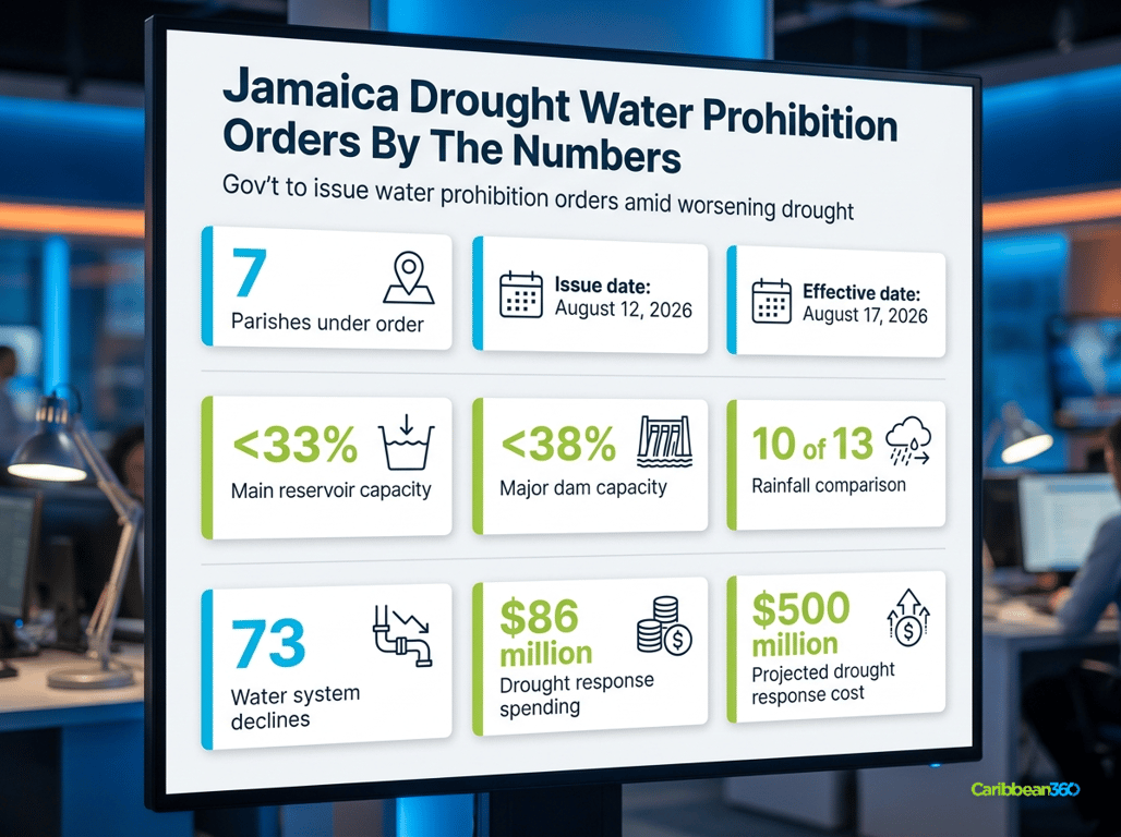 Jamaica Drought Water Prohibition Orders By The Numbers
