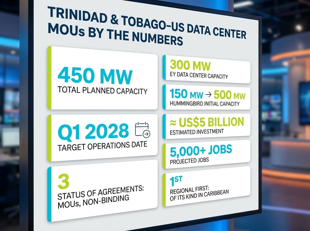 Trinidad & Tobago–US Data Center MOUs By The Numbers