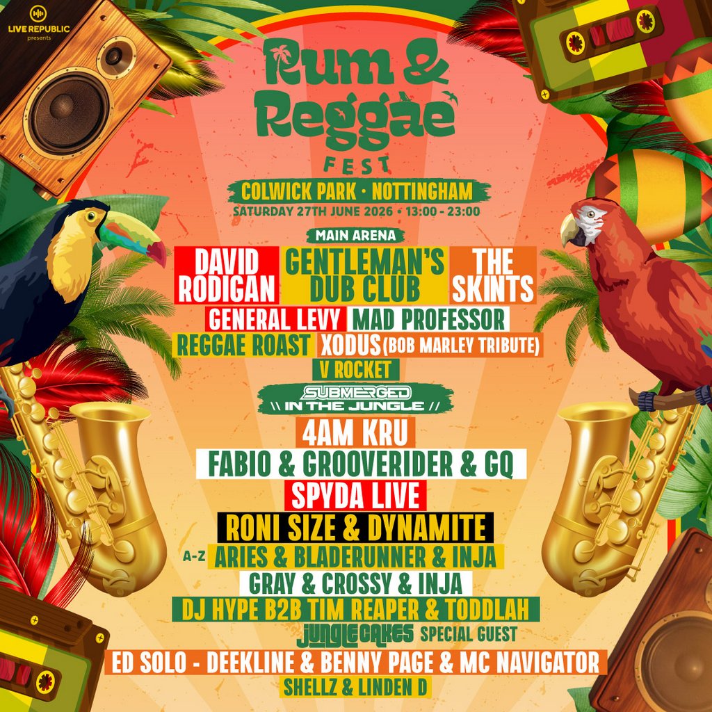 Rum & Reggae Fest 2026 | Colwick Park, Nottingham