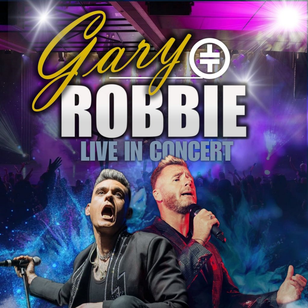 Dan Budd as Robbie Williams and Jon Fisher as Gary Barlow