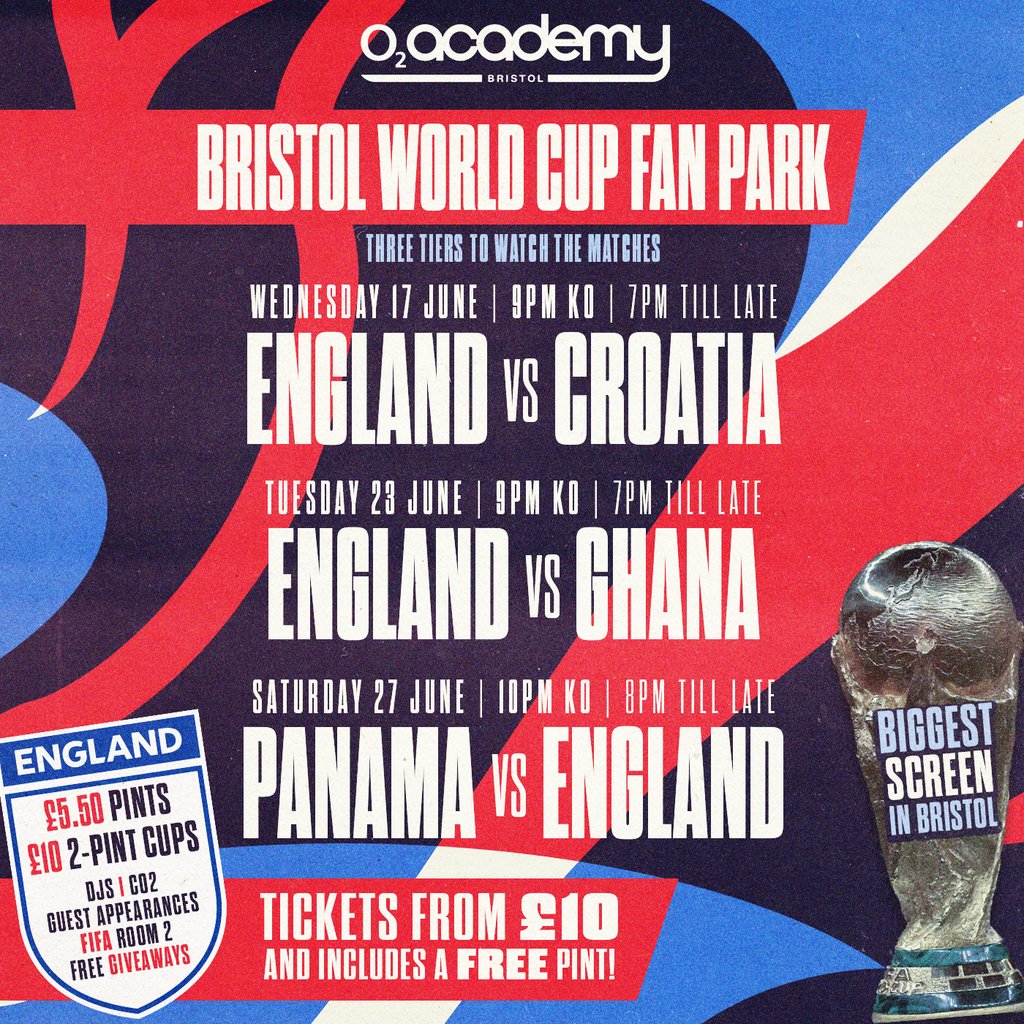 Bristol World Cup Fan Park - Panama vs England!