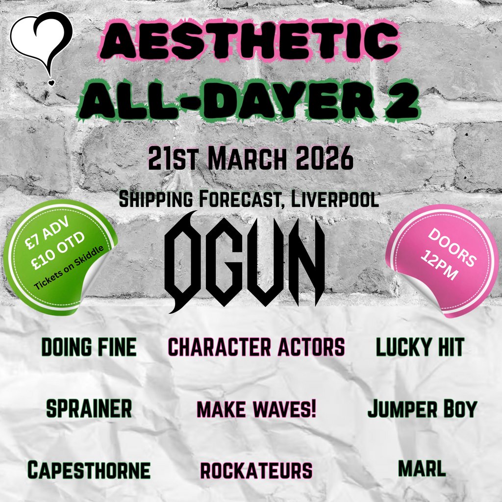 Aesthetic All-Dayer 2 @ The Shipping Forecast (The Hold)