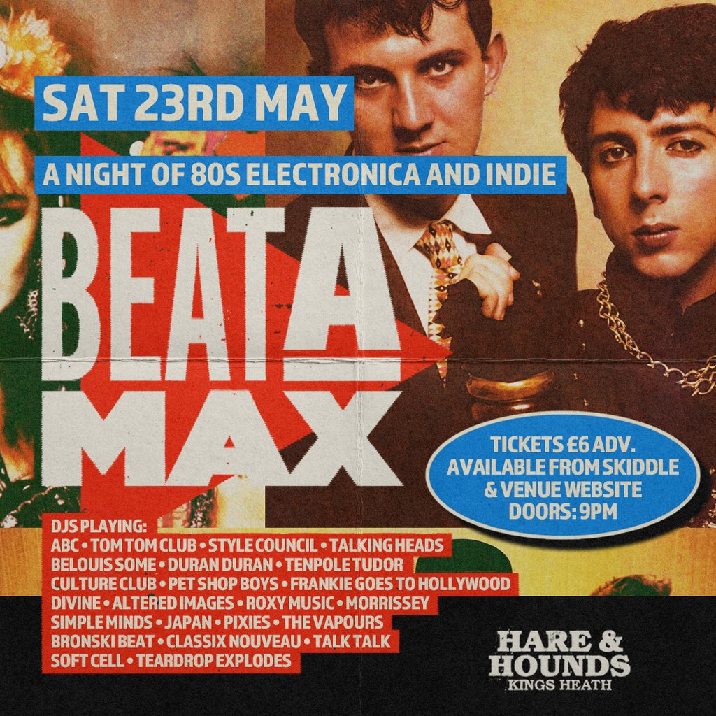 Beatamax - A Night of 80s Electronica & Indie