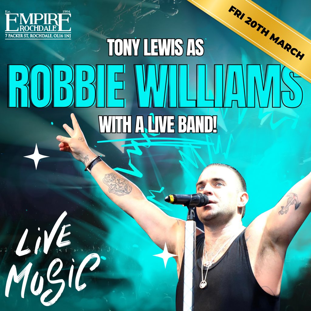 Tony as Robbie Williams - Live at Empire Rochdale