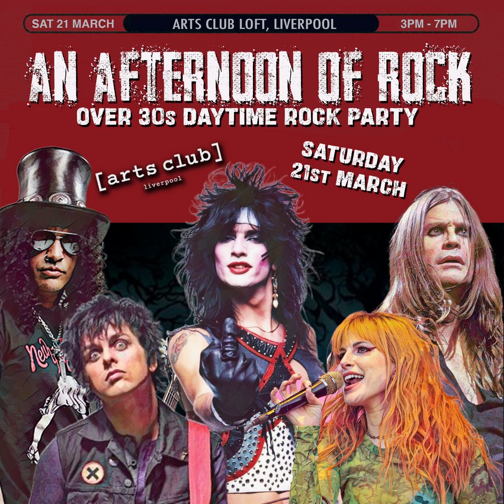An Afternoon of Rock: LIVERPOOL (Over 30s Rock/Metal) 3pm-7pm