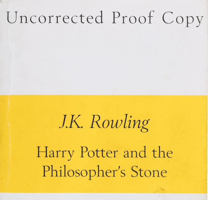 Fascinating Story Behind a Rare First Printing Of "Harry Potter" Proof Copy Up For Auction