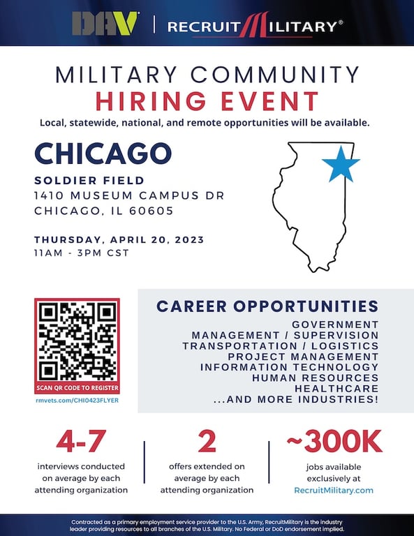 Veteran's Job Fair At Soldier Field