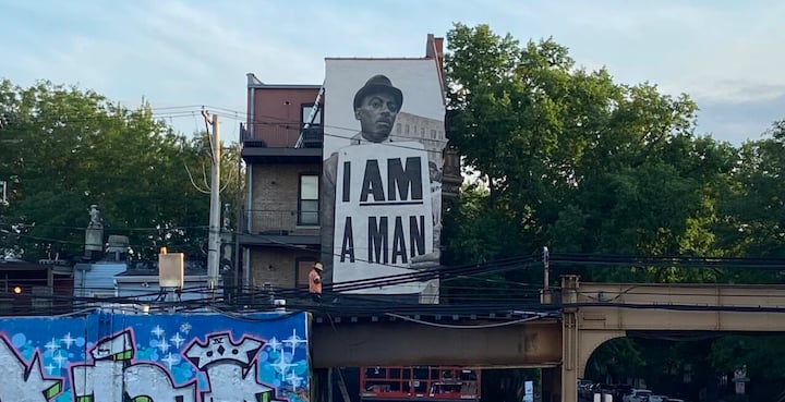 The 'I Am A Man' Mural In Wicker Park