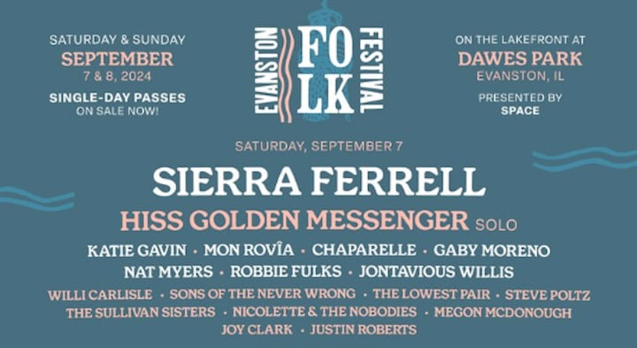 The Evanston Folk Festival Debuts With Star-Studded Lineup, Book Talks With Industry Icons At Scenic Setting By The Lake