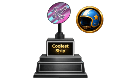 Rookie Coolest Ship trophy
