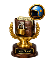 Rookie Least Spent trophy