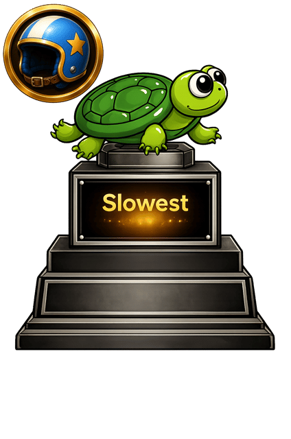 Slowest (turtle) trophy