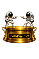 Self Destruct Award trophy