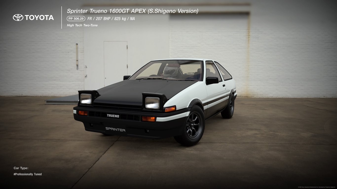 Toyota Trueno 3door 1600GT APEX (AE86 Shuichi Shigeno Version)