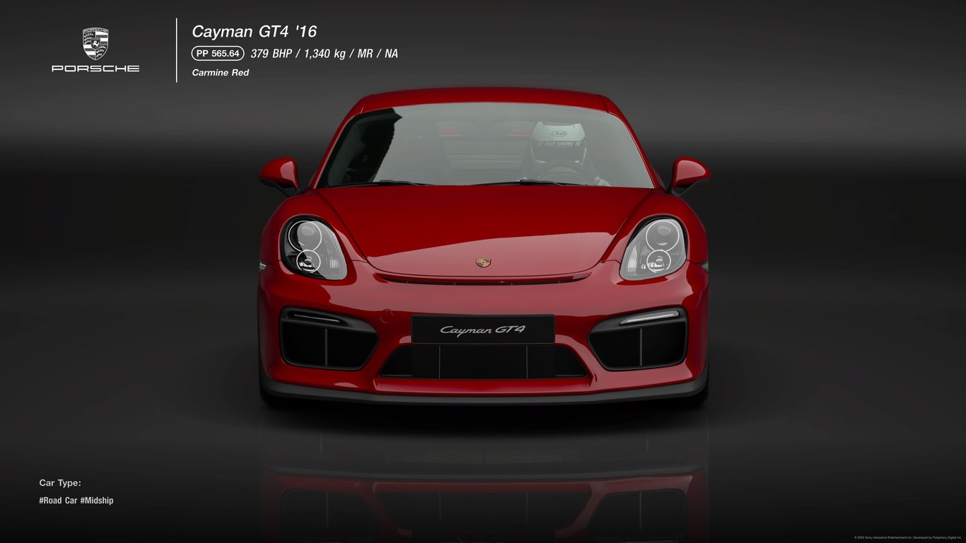 Porsche Cayman GT4 '16