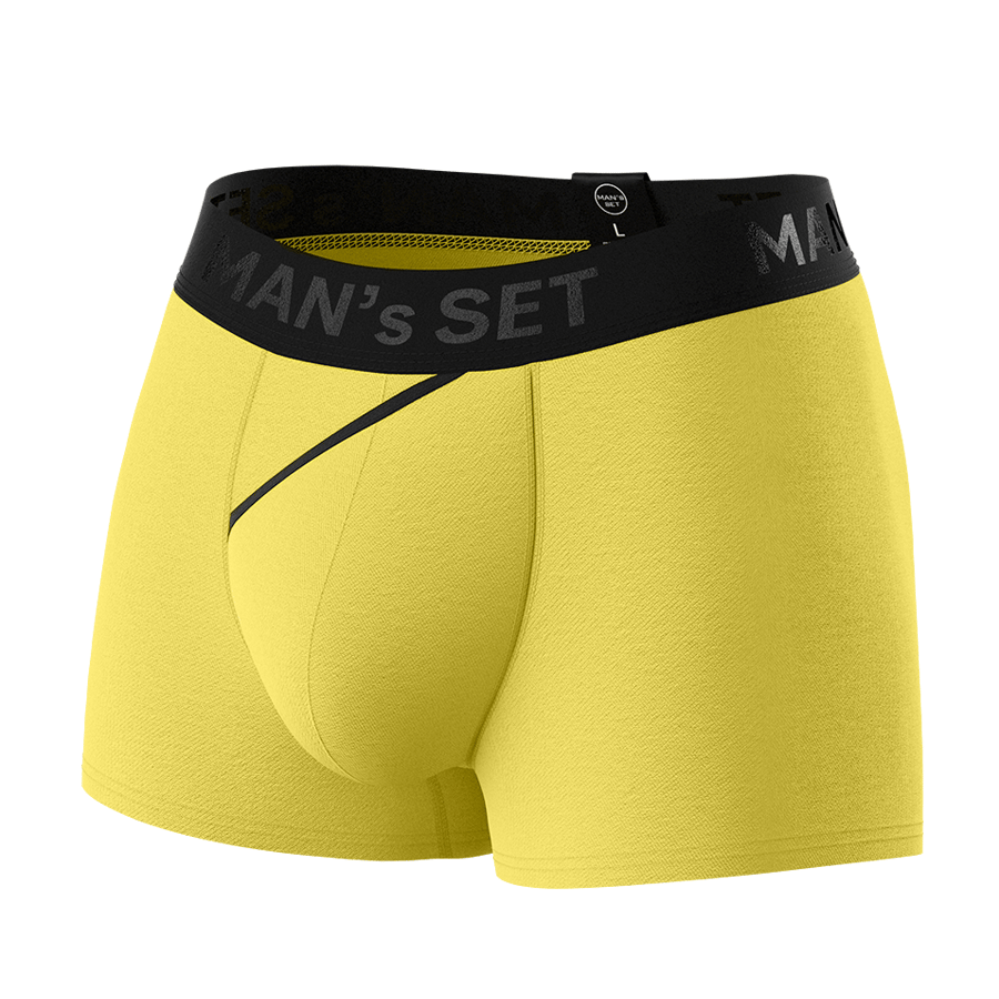Чоловічі анатомічні боксери з бавовни Anatomic Classic 2.0, Black Series, жовтий MansSet