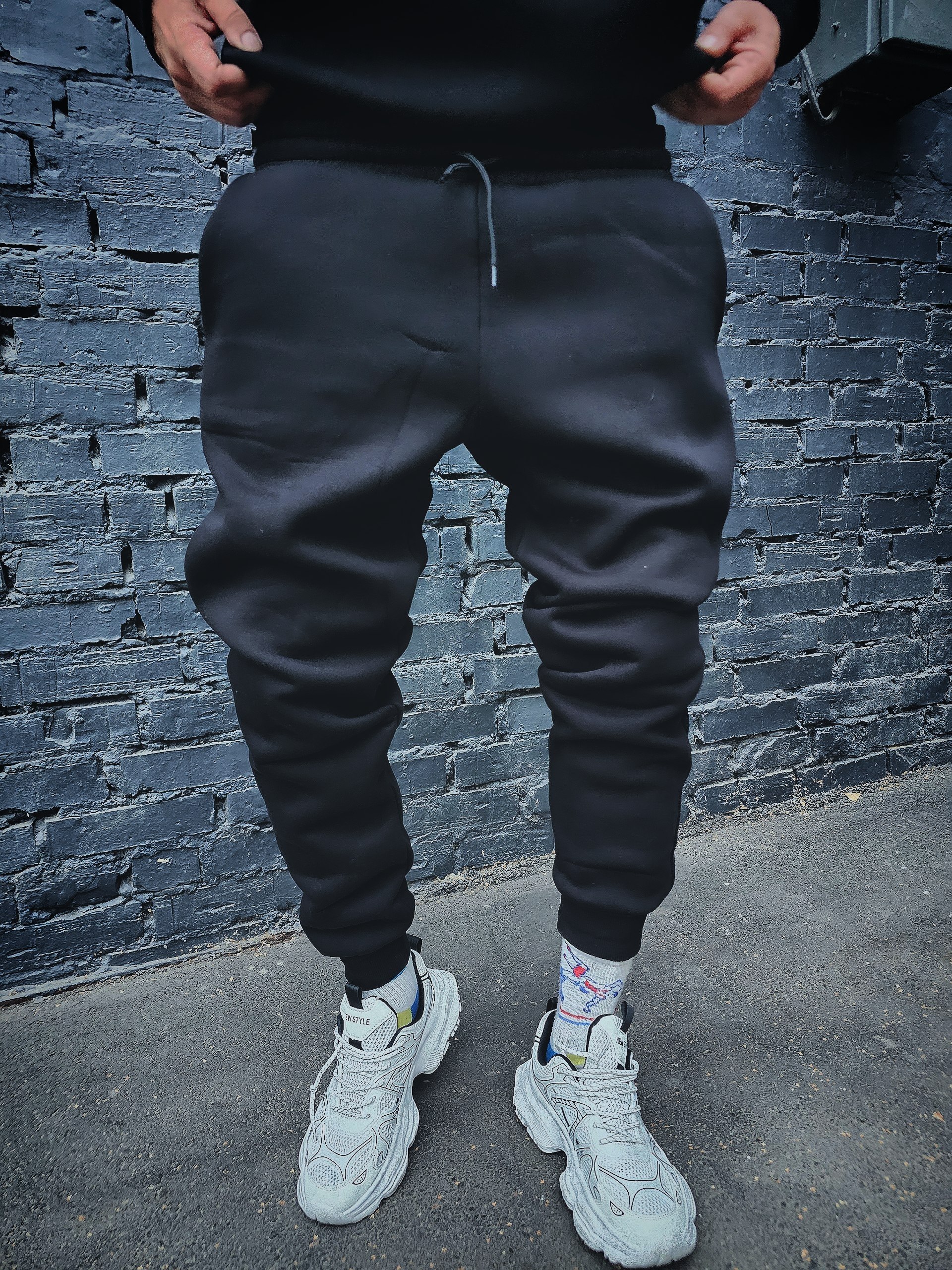 Спортивні зимові штани BRAVE і чорний