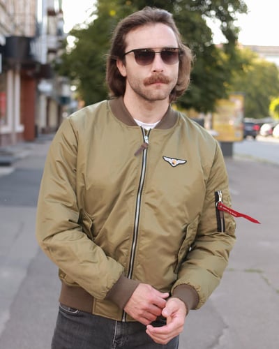 Бомбер MA-1 олива Olymp - Фото 4
