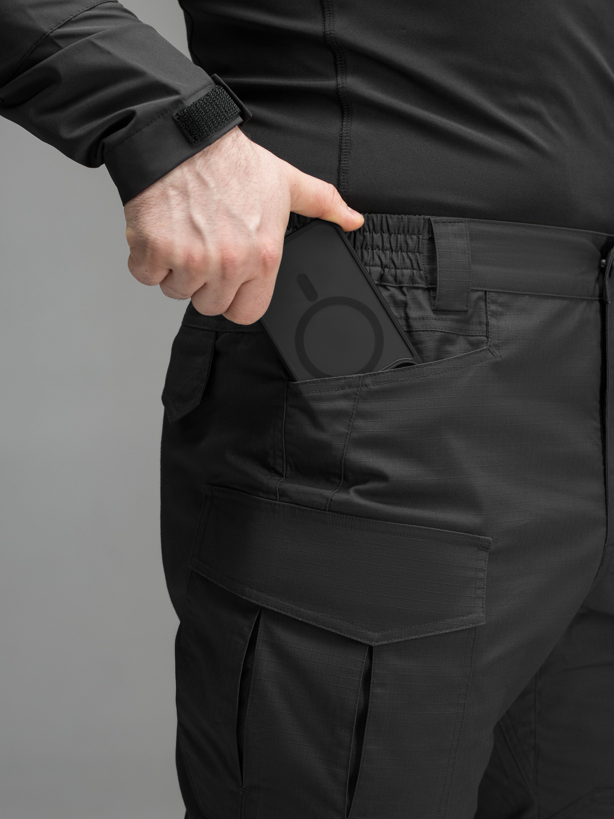 Штаны карго тактические BEZET Ranger черный - Фото 19