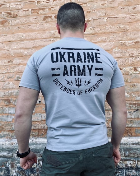 Футболка Ukraine army сіра