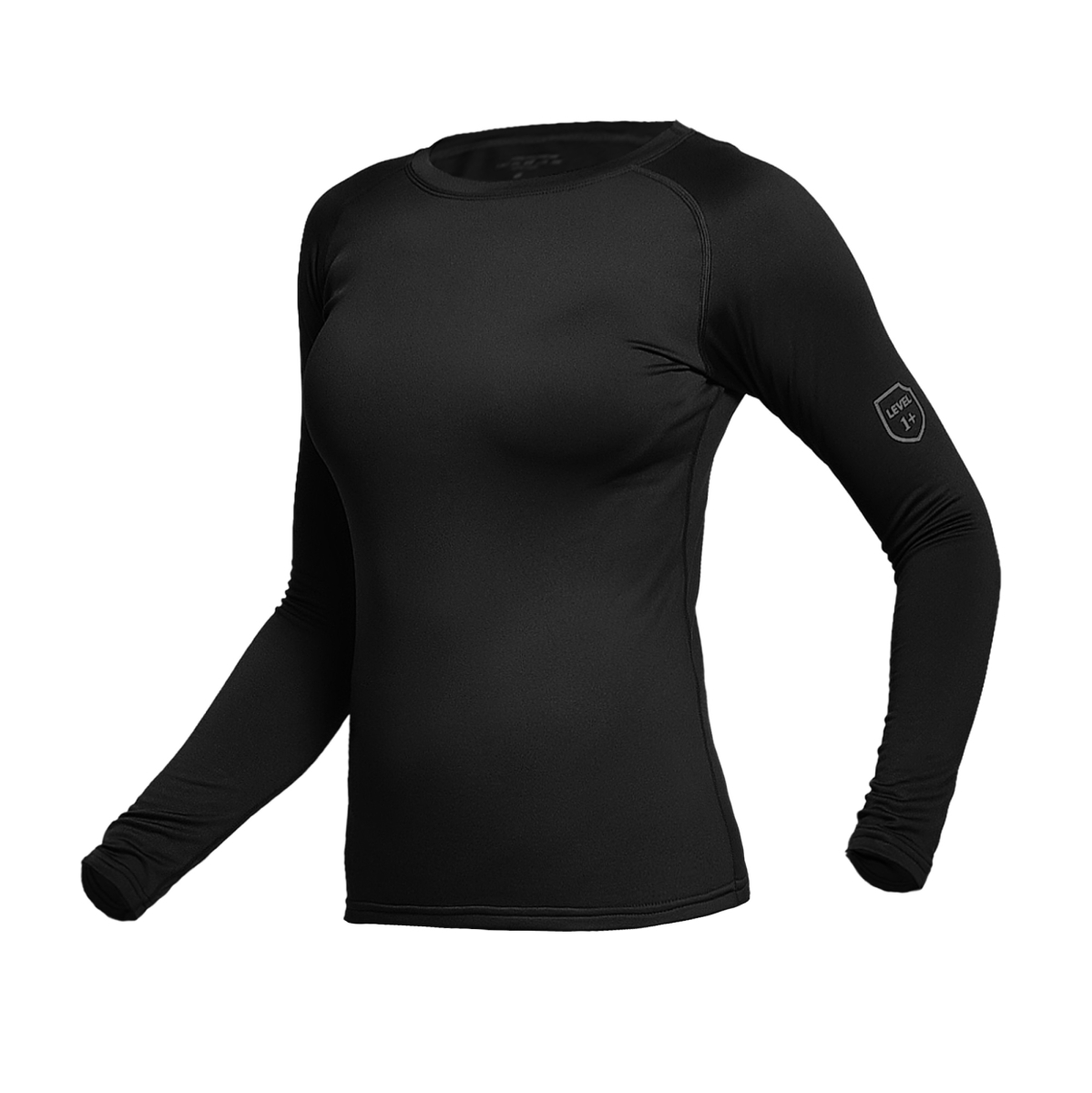 Женское термобелье реглан GigMilitary IceFox Level 1+, з тканини Thermo line. Чорний
