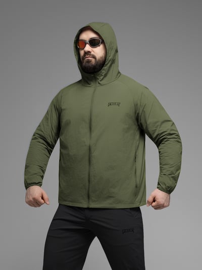 Куртка вітрівка BEZET Solguard UV 100 хакi - Фото 11