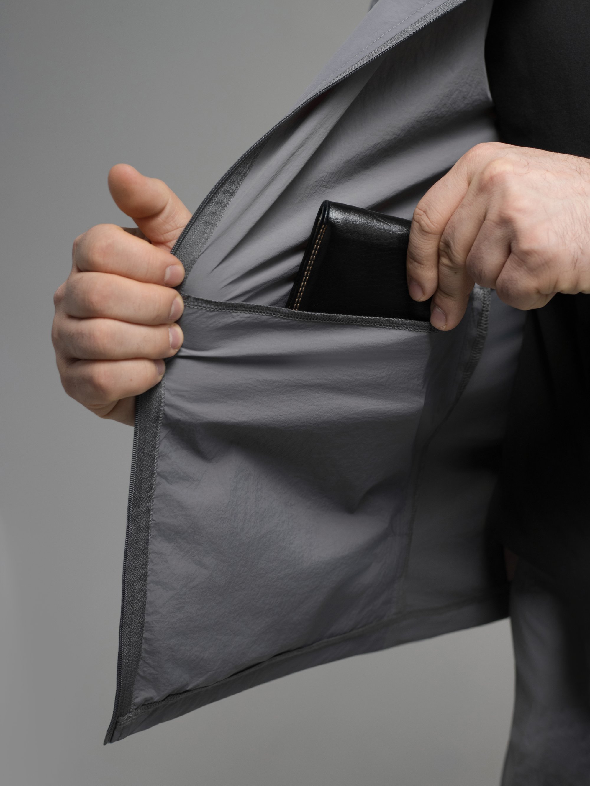 Куртка вітрівка BEZET Solguard UV 100 сірий - Фото 28