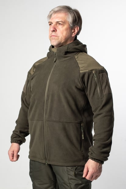 Кофта мікрофліс з капюшоном RMilitary Олива
