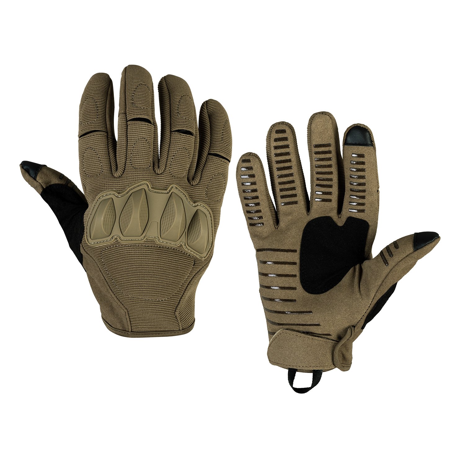 Рукавички тактичні повнопалі сенсорні із захистом Atlant UAD Койот