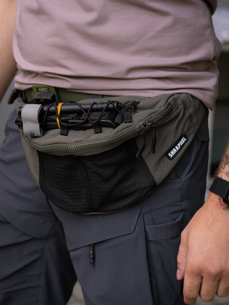 Поясна сумка Shrapnel RaiderPro бананка олива