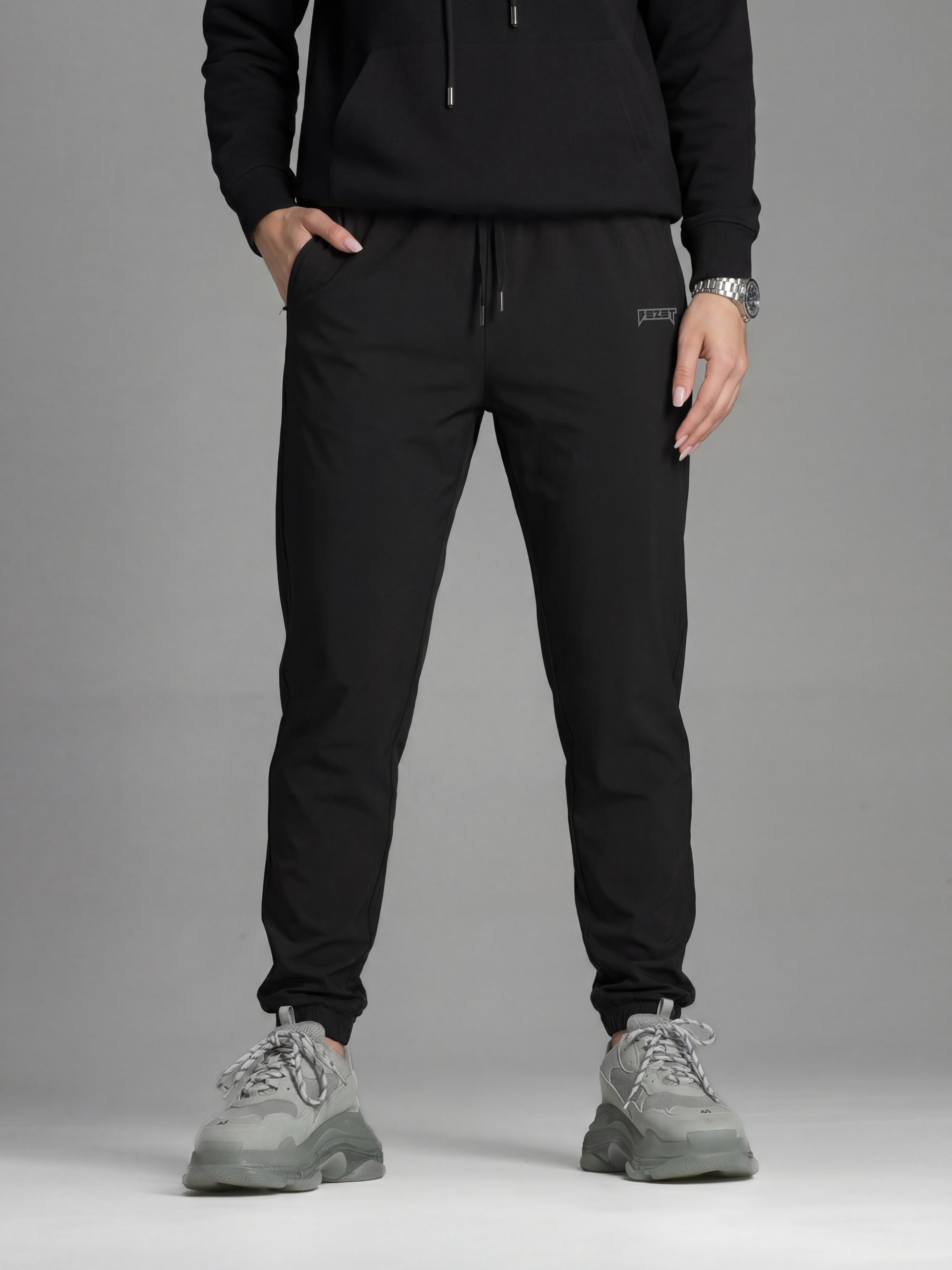 Штани жіночі джогери BEZET Raw чорний - Фото 1
